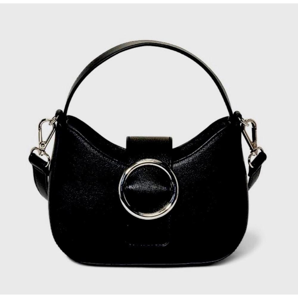 Wild Fable Small Black Structured Crossbody Bag Purse